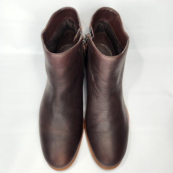 Cole Haan Lilah W4924 Brown Leather Ankle Boot Womens Size 7 B - Picture 4 of 9